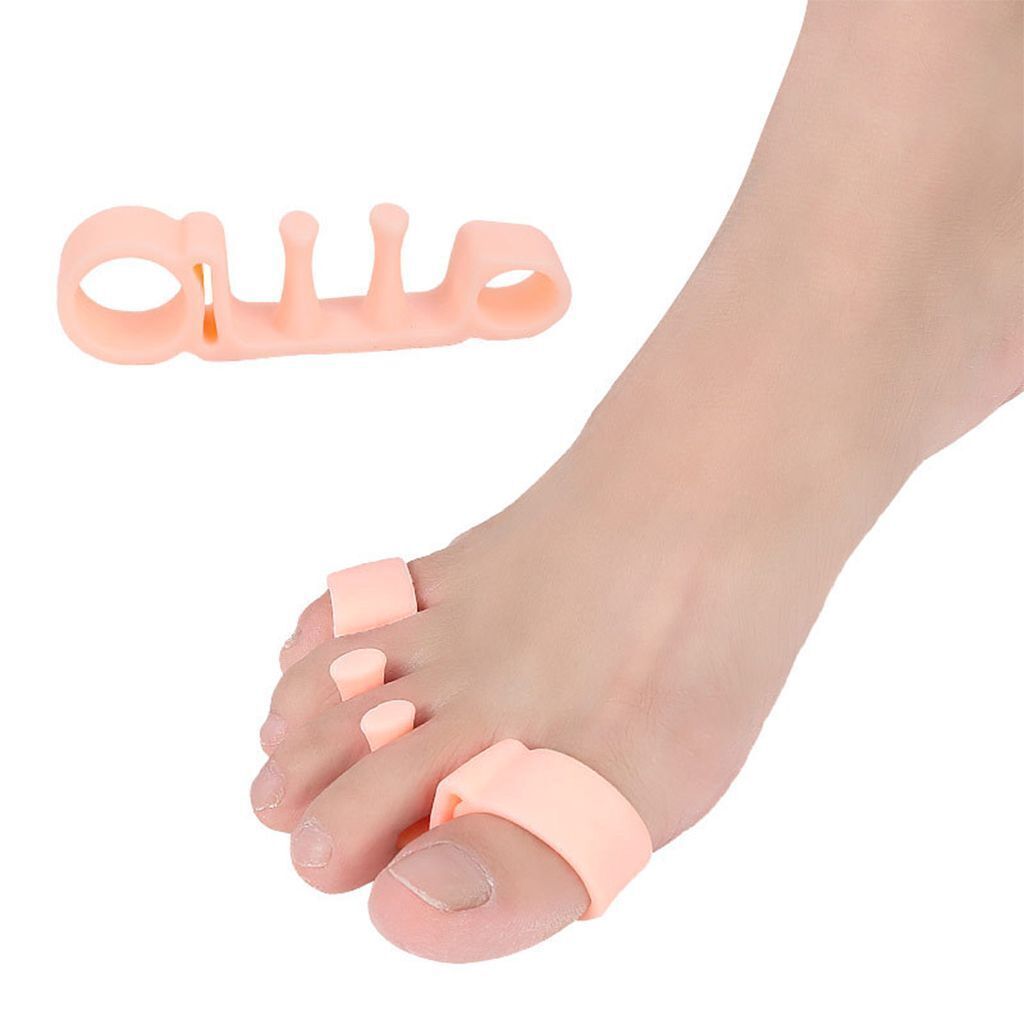 2-4pcs Hallux Valgus Silicone Toe Corrector Separator Spacer Avoid Toe Squeezing