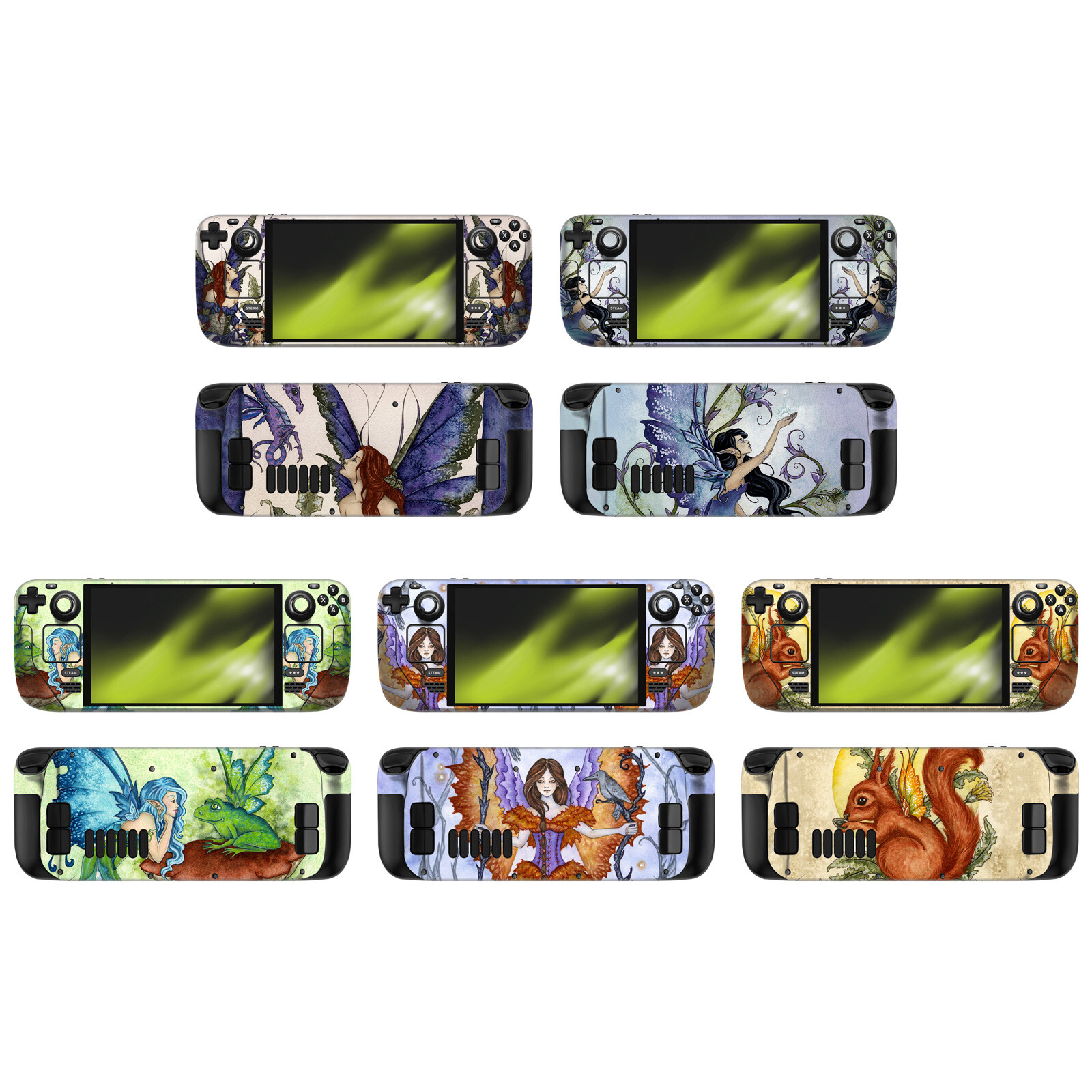 OFFICIAL AMY BROWN FAIRY ART VINYL STICKER SKIN DECAL COVER FOR STEAM DECK OLED
