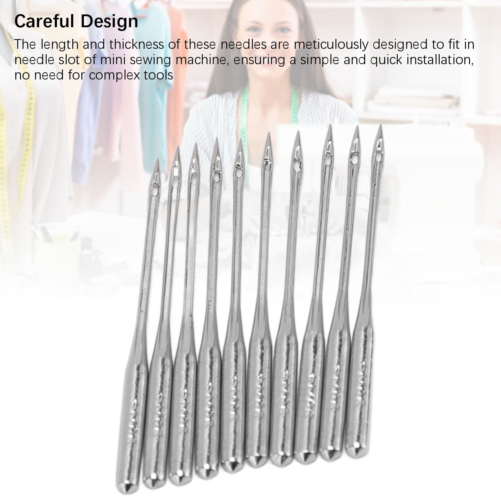 20PCS Sewing Machine Needles Stainless Steel Needle Replacement For 101 Mini