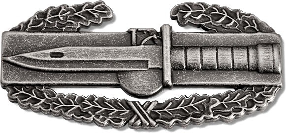 US Army Combat Action Badge CAB 2 inch Full Size Brushed Dress Uniform Award