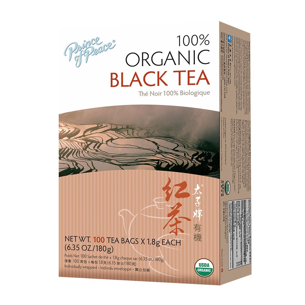 PRINCE OF PEACE ORGANIC BLACK TEA 100 CT