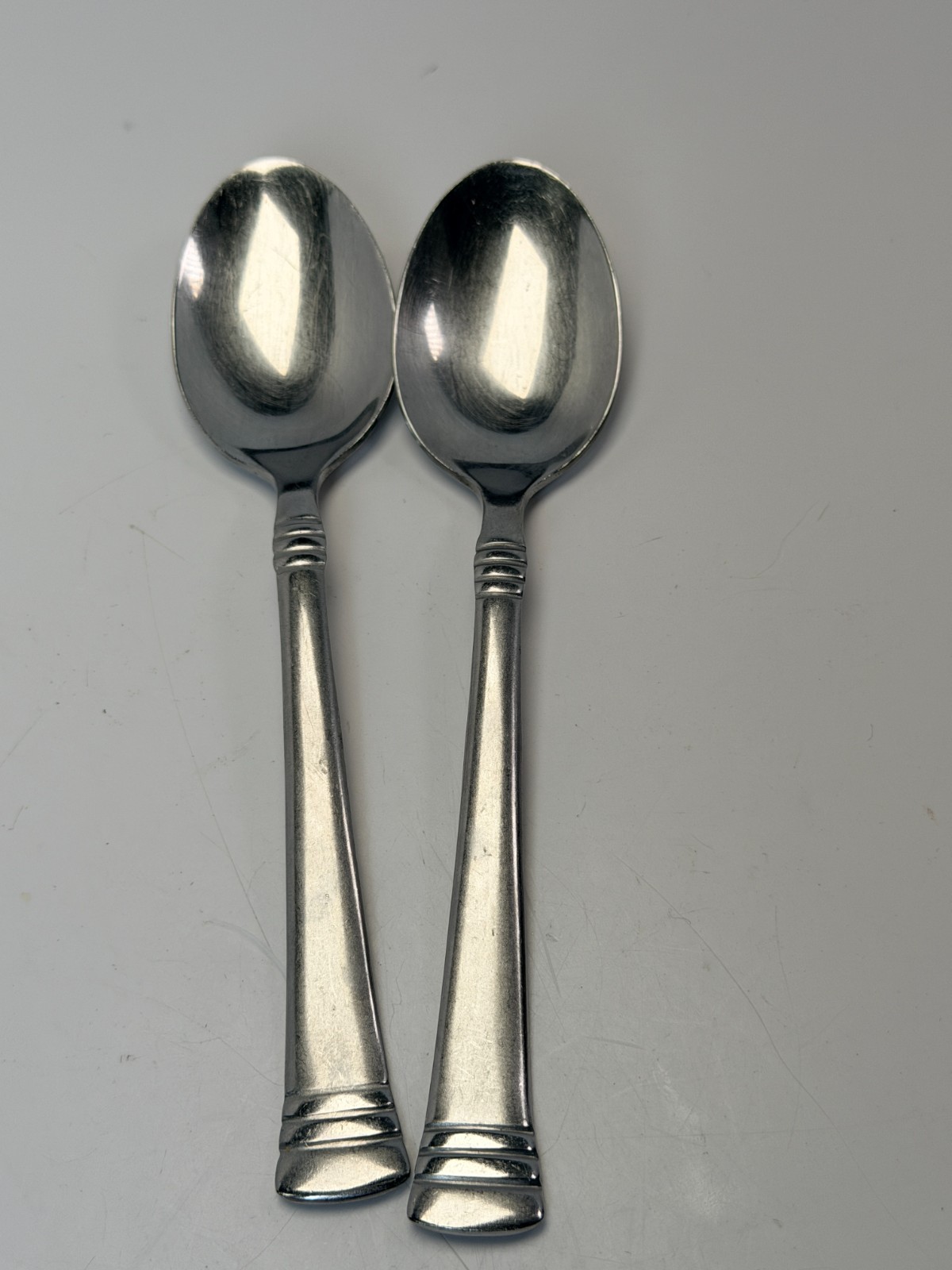 Cambridge Codie Attitudes Tea Spoon 6 1/8" Glossy Stainless Flatware Set of 2