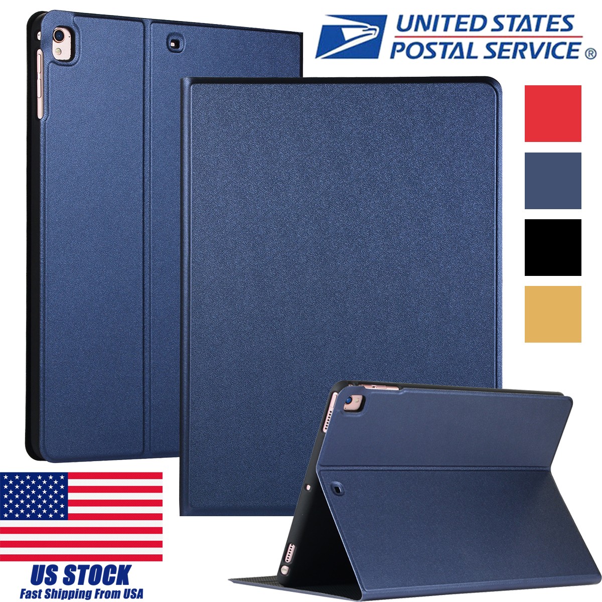 Leather Flip Stand Case for iPad 2nd 3rd 4th 5th 6th 7th 8th 9th 10th 11th Gen