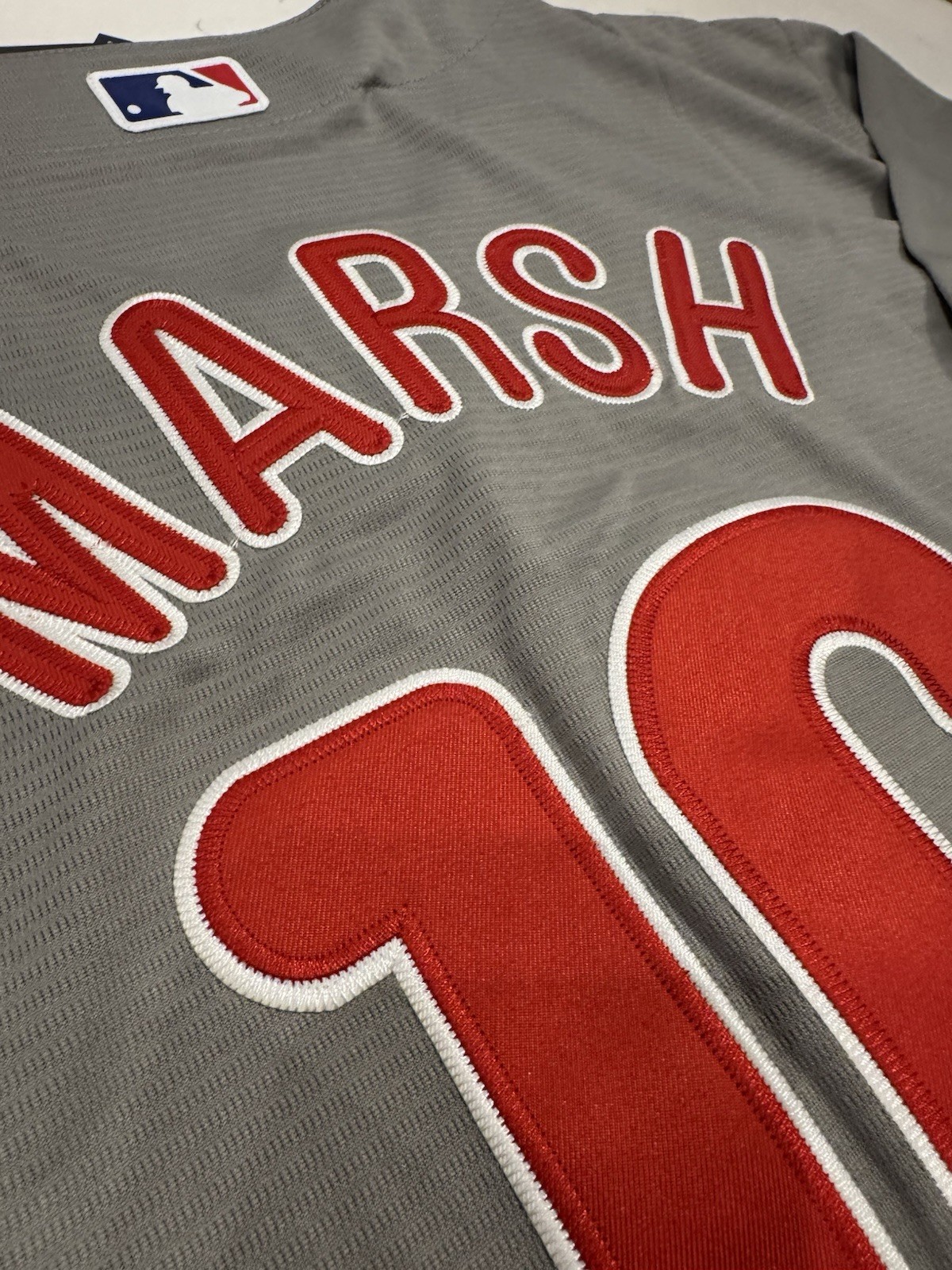 Brandon MARSH #16 Philadelphia Phillies Gray Away Jersey Adult NWT All Stitched