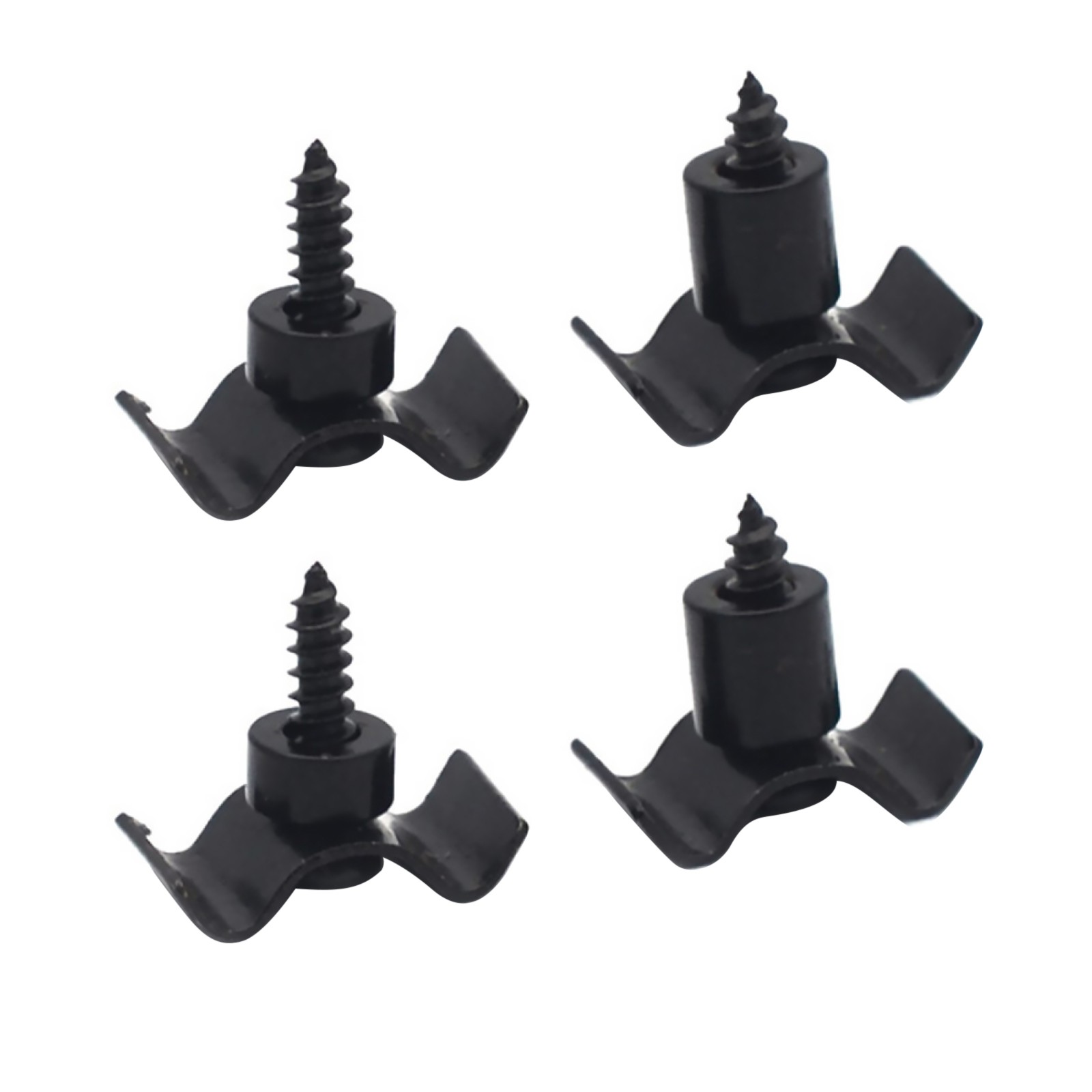 2 Set Black Guitar String Trees Retainer Guides w/ Screws Kit for Guitar Bass a