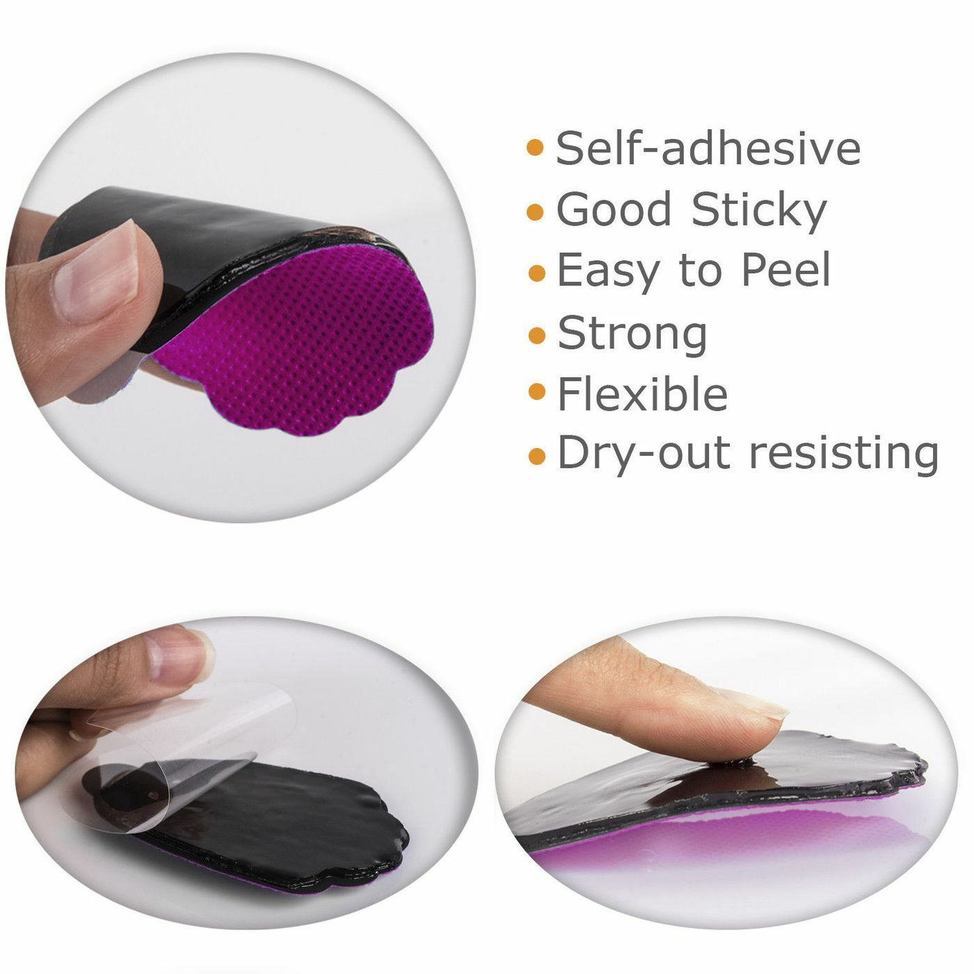 Best Quality Large Snap On Tens Unit Reusable Electro Replacement Pads Washable