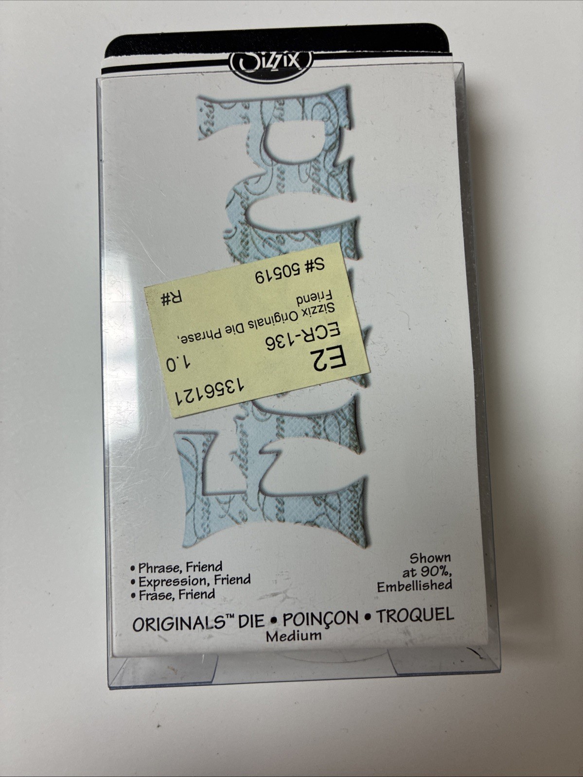 Sizzix Beth Reames Phrase Die  656567 "Friend"