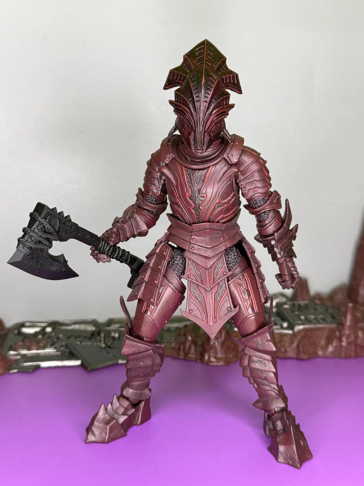 Unpainted Knight of the Veil Walkers, knight head - Mythic legions 1.0