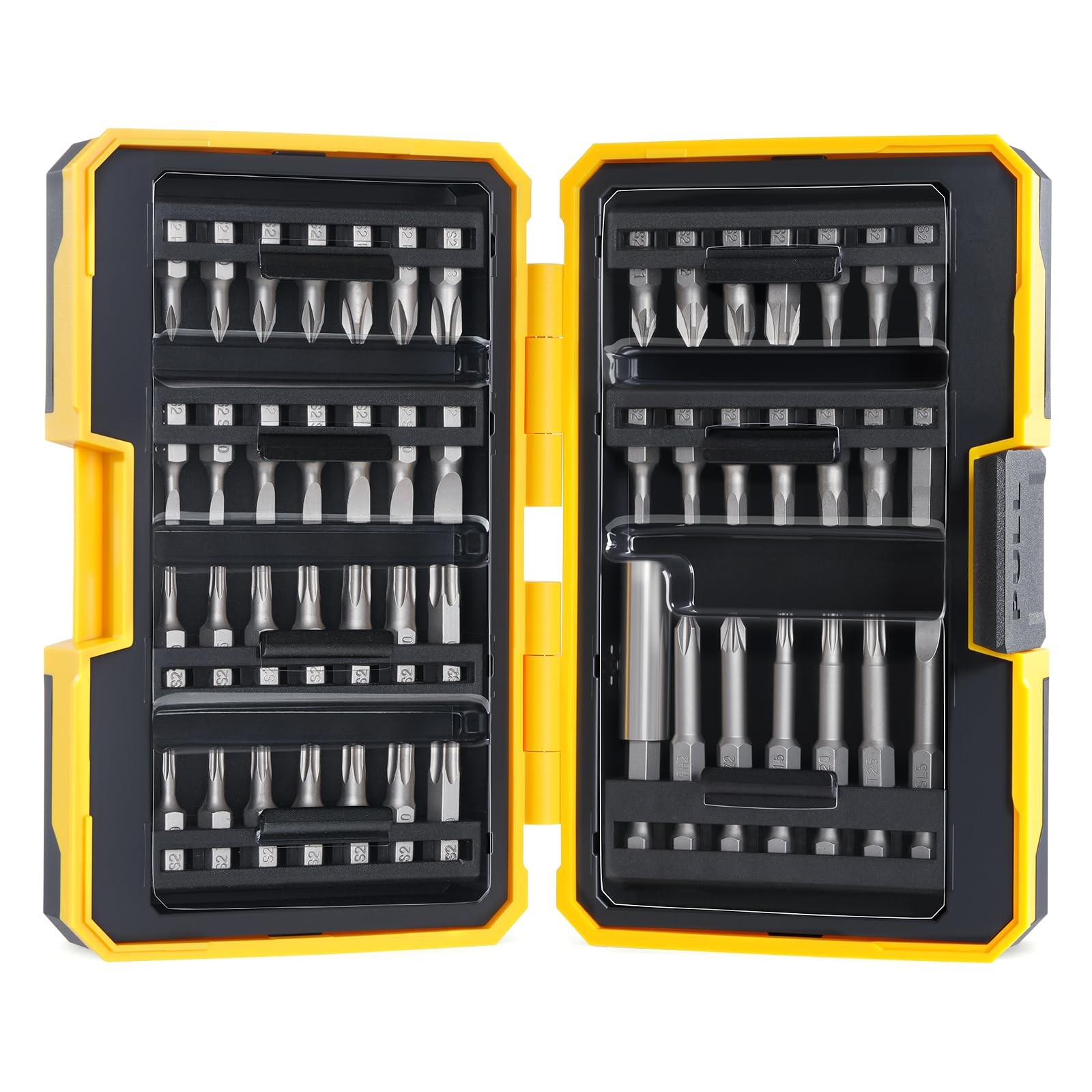 49PCS S2 Steel Screwdriver Bit Set, Magnetic Driver Bit Set, includes Tamper ...