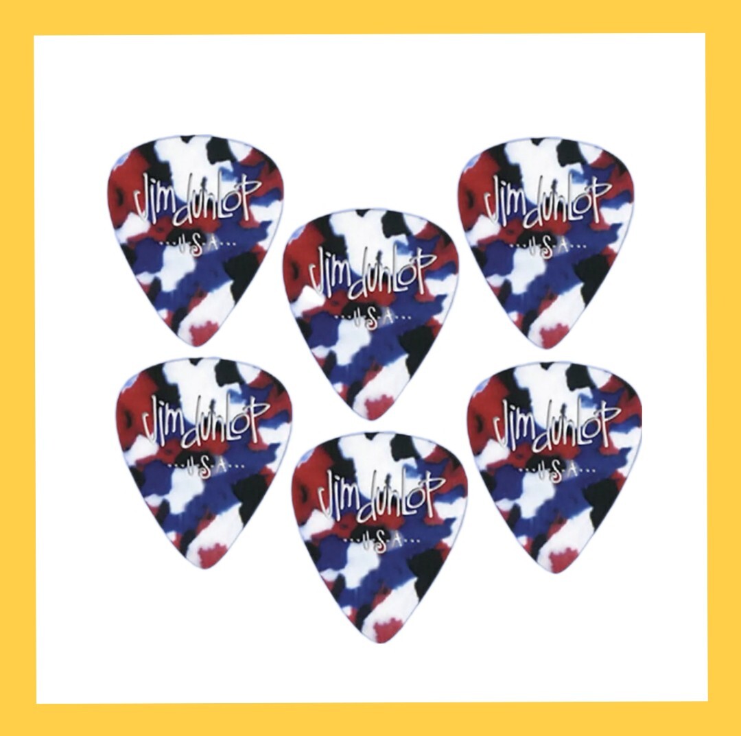 Dunlop Genuine Celluloid Classics Confetti - 1/2 Dozen Picks  (Thin)