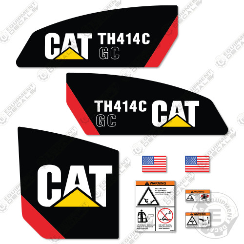 Fits Caterpillar TH414C GC Decals Reproduction Telescopic Forklift