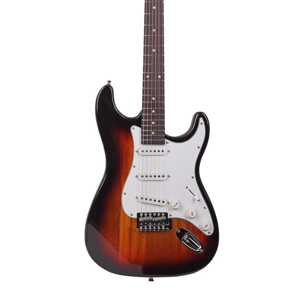 Solid Body Full-Size 39 " GST Electric Guitar Beginner Starter Bag Cable Sunset