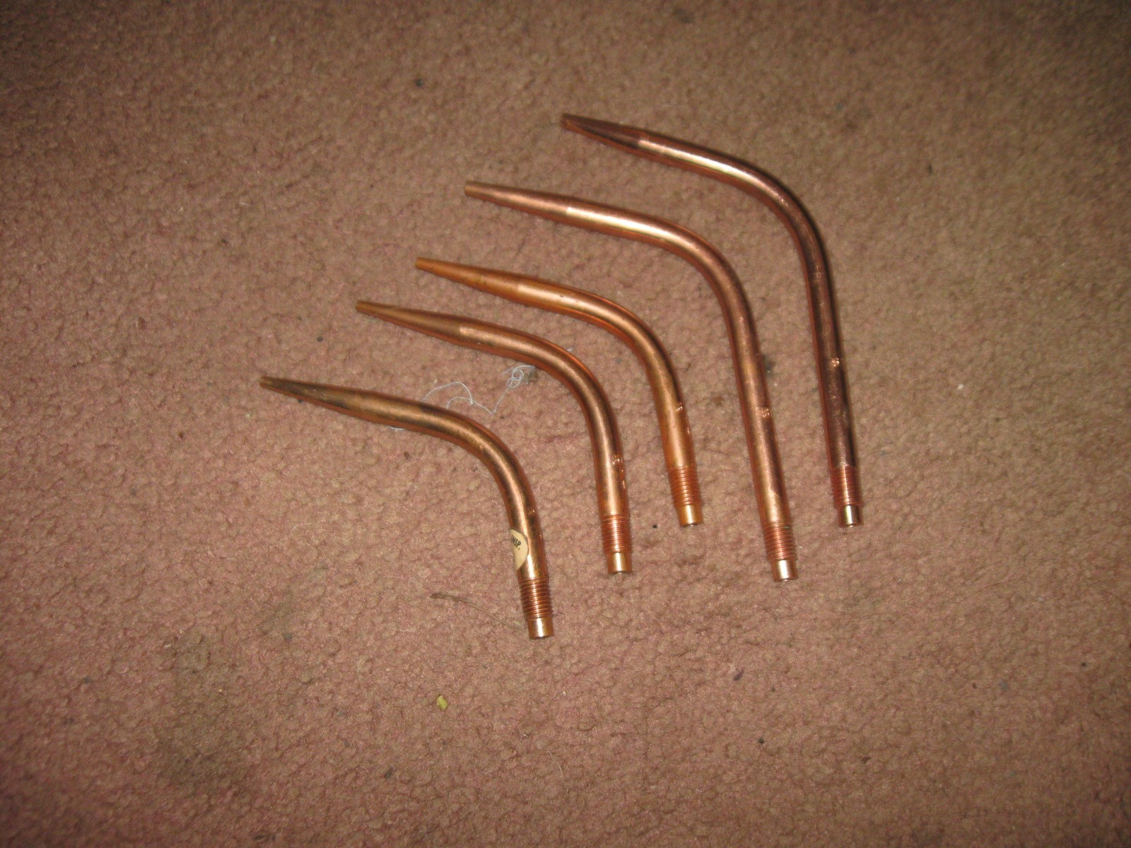 Airco Brazing Tips 5pc. Lot New