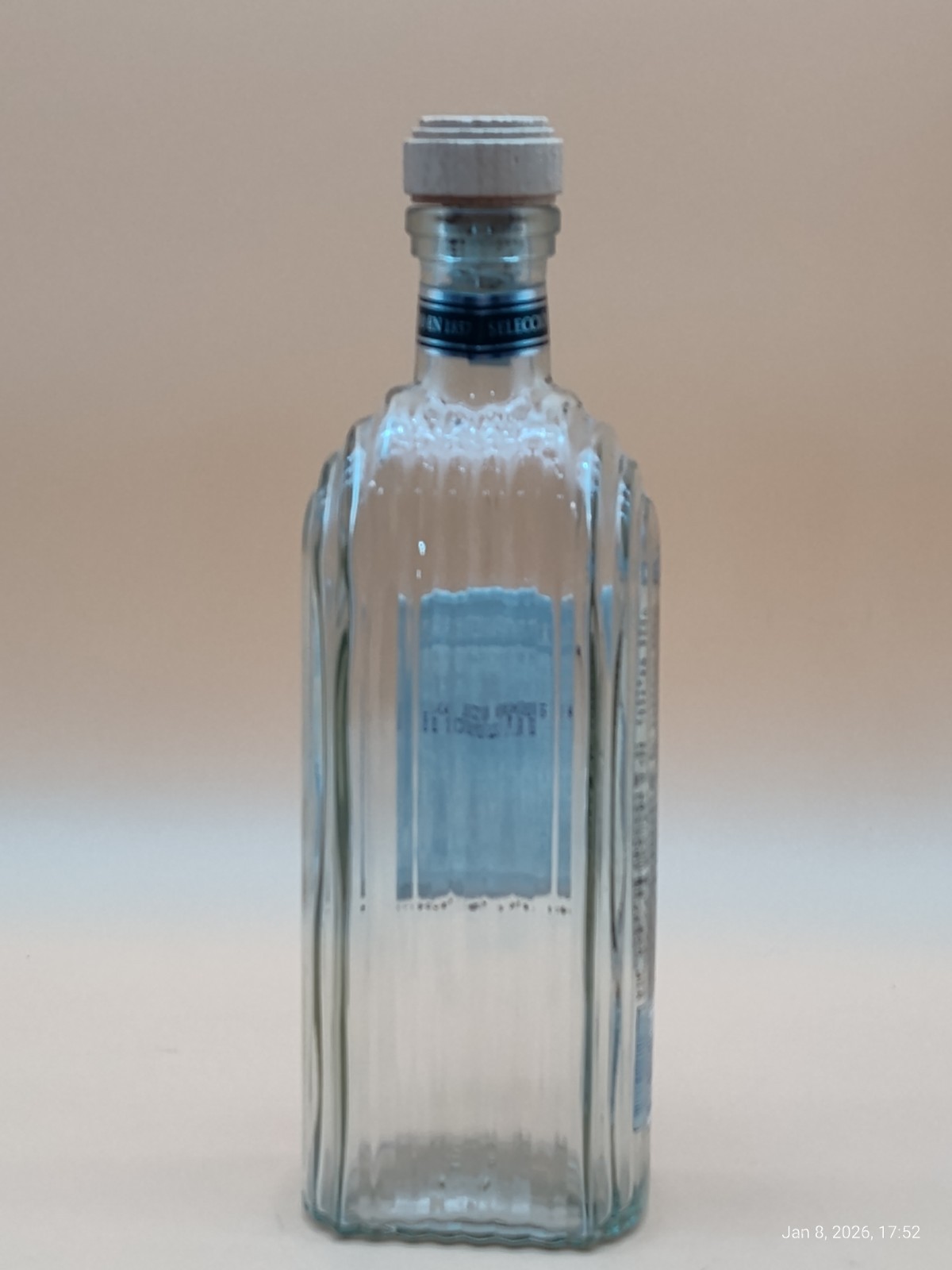 Gran Centenario Plata Tequila Bottle 1L EMPTY Glass Bottle