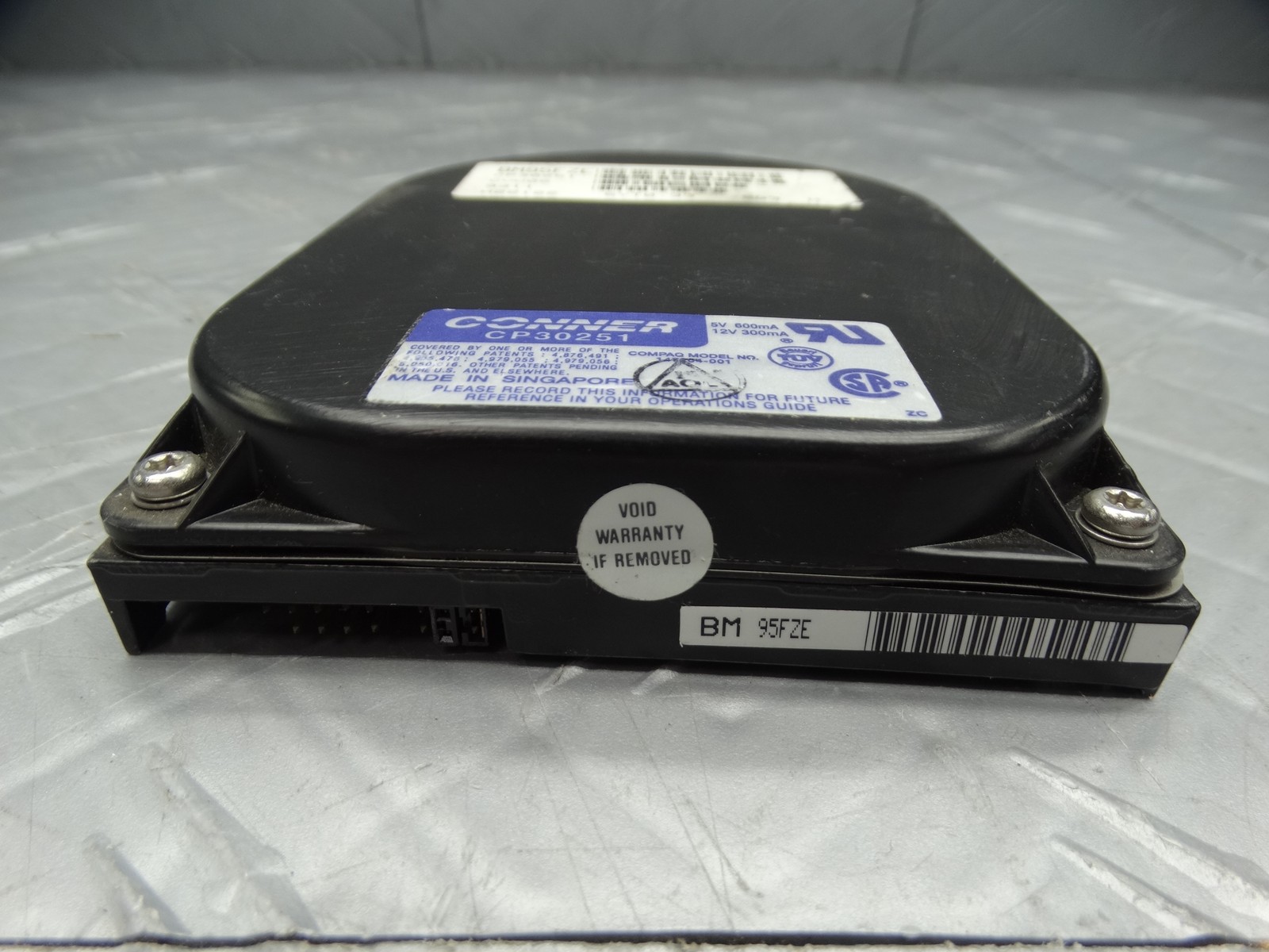 CONNER 250MB Hard Disc CP30251 Vintage