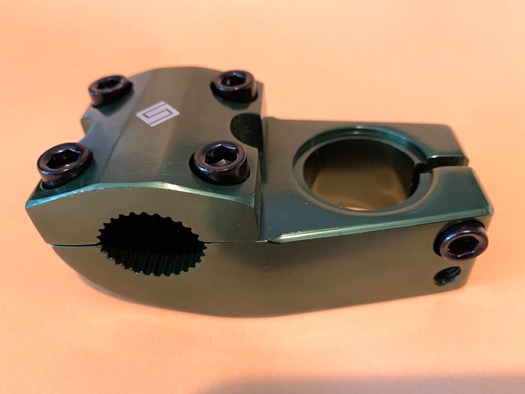 DARK GREEN BMX Bike Stem for  22.2mm Handlebar  x  28.6mm Steering Tube