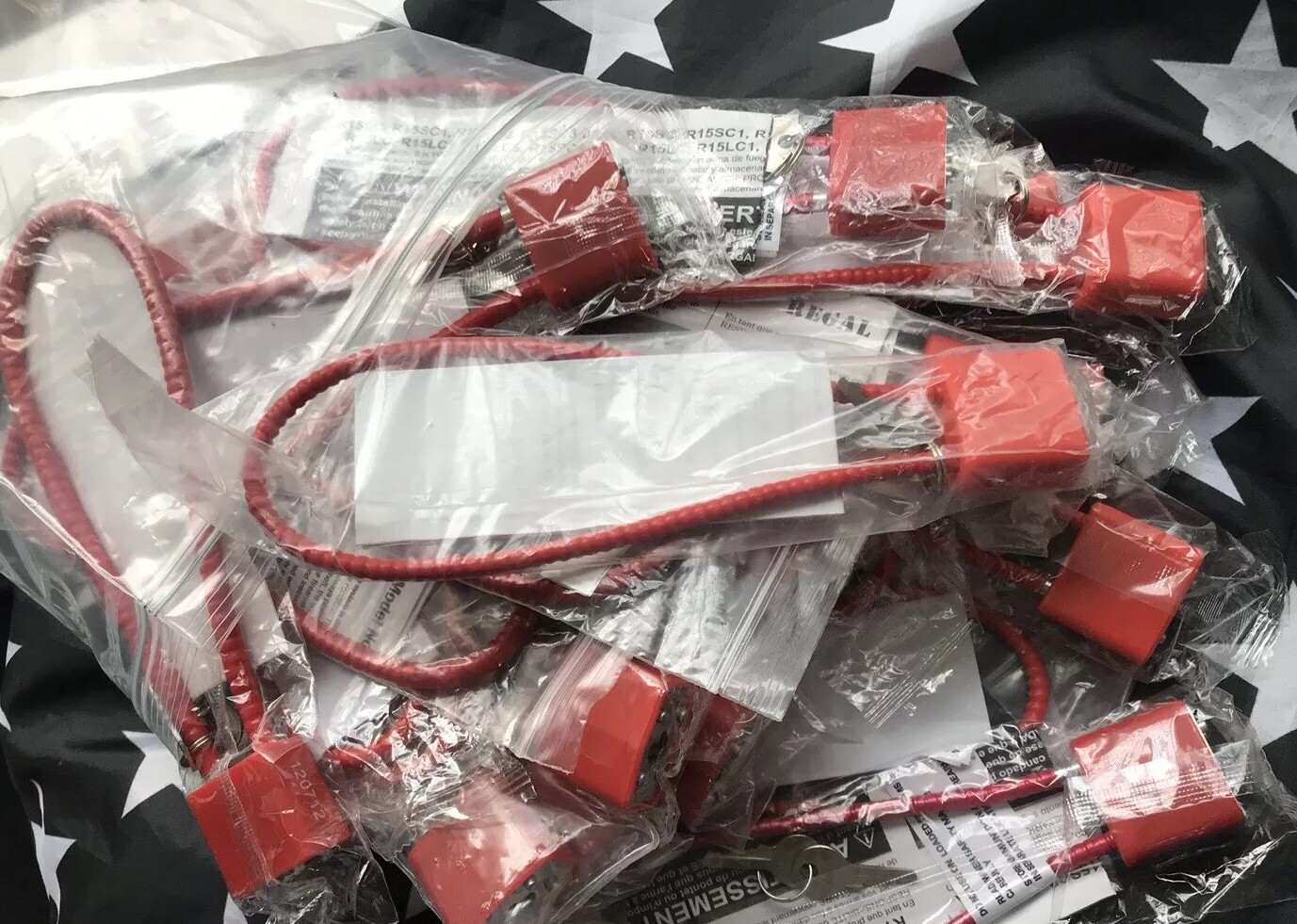 Red DAC Gun Cable lock Pistol Revolver Shotgun Rifle (lot x5) CL012014 CA-DOJ