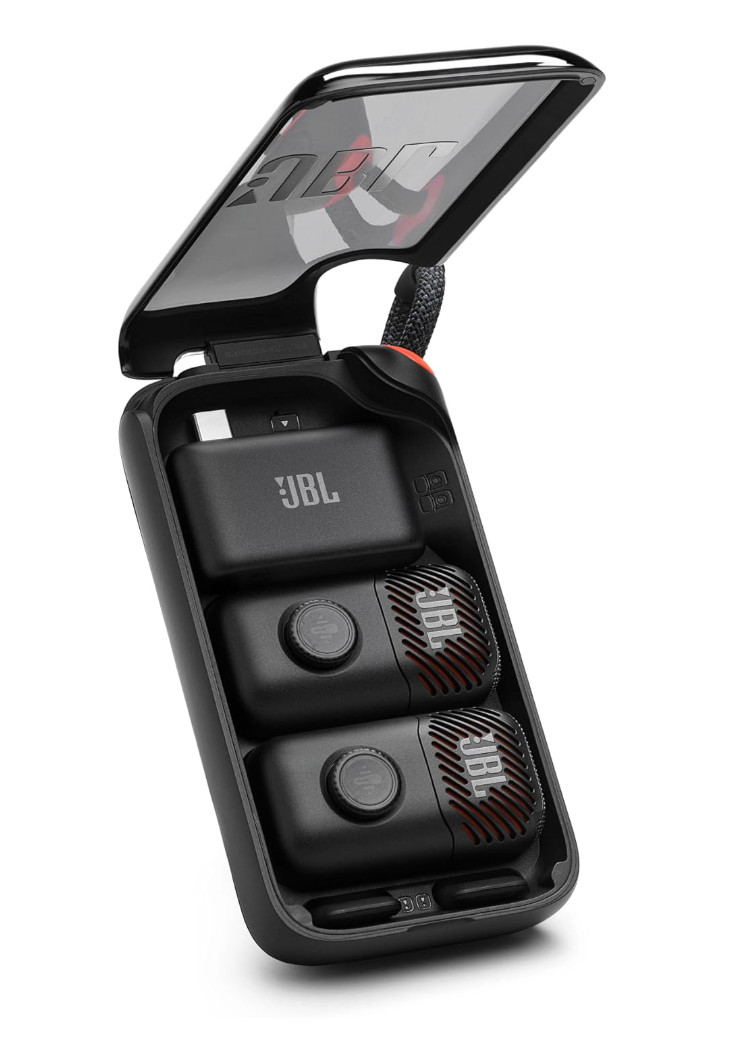JBL EasySing Mic Mini Duo AI Wireless Pin Mic 6H Battery Black NEW Fast Shipping