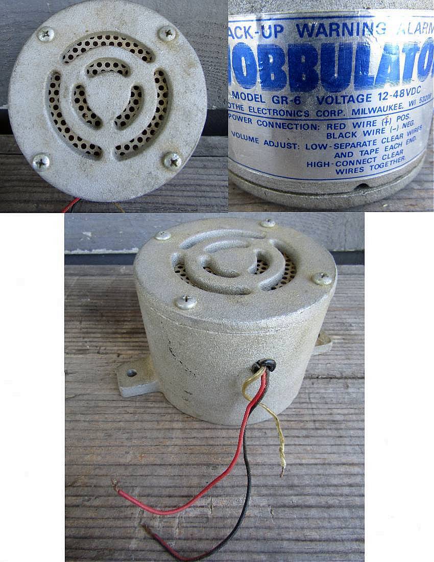 VINTAGE WOBBULATOR MODEL GR-6 12-48 VDC BACK UP WARNING ALARM