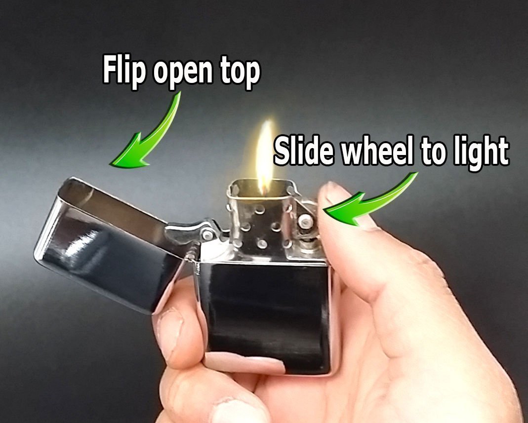 Full Moon Tree Rs1 Flip Top Oil Lighter Wind Resistant