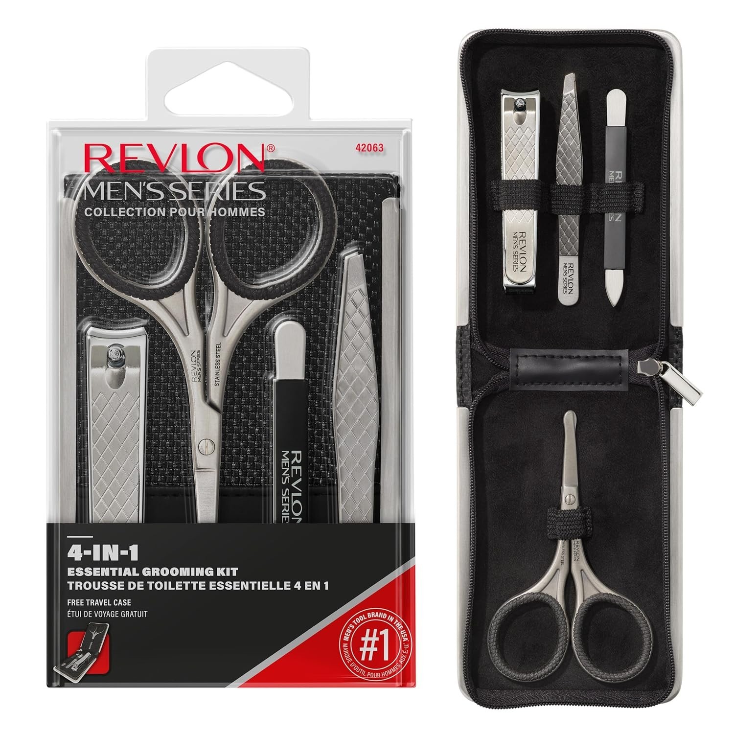 Revlon Men's Series Essential Grooming Kit 42063 - NEW - All-In-One Grooming Set