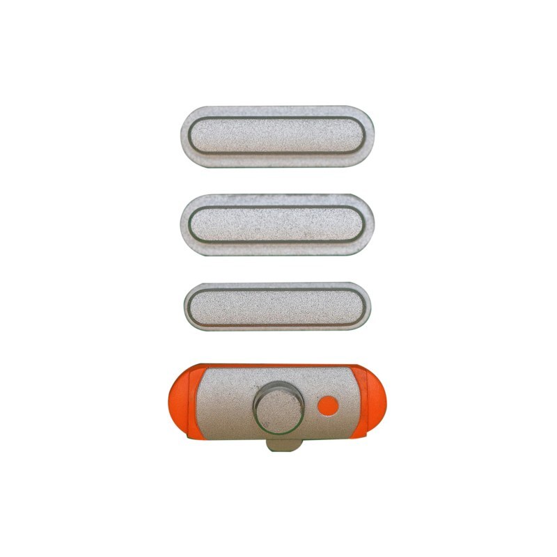 Cosmetic Button Set 4 Parts for Apple iPad 5 2017 6 2018 Silver Replacement