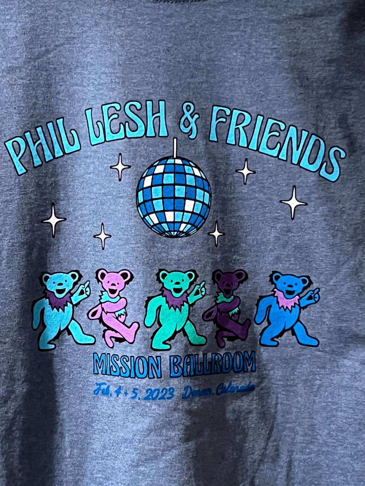Phil Lesh and Friends February 4, 5, 2023 Denver Colorado Goose Original Shirt M