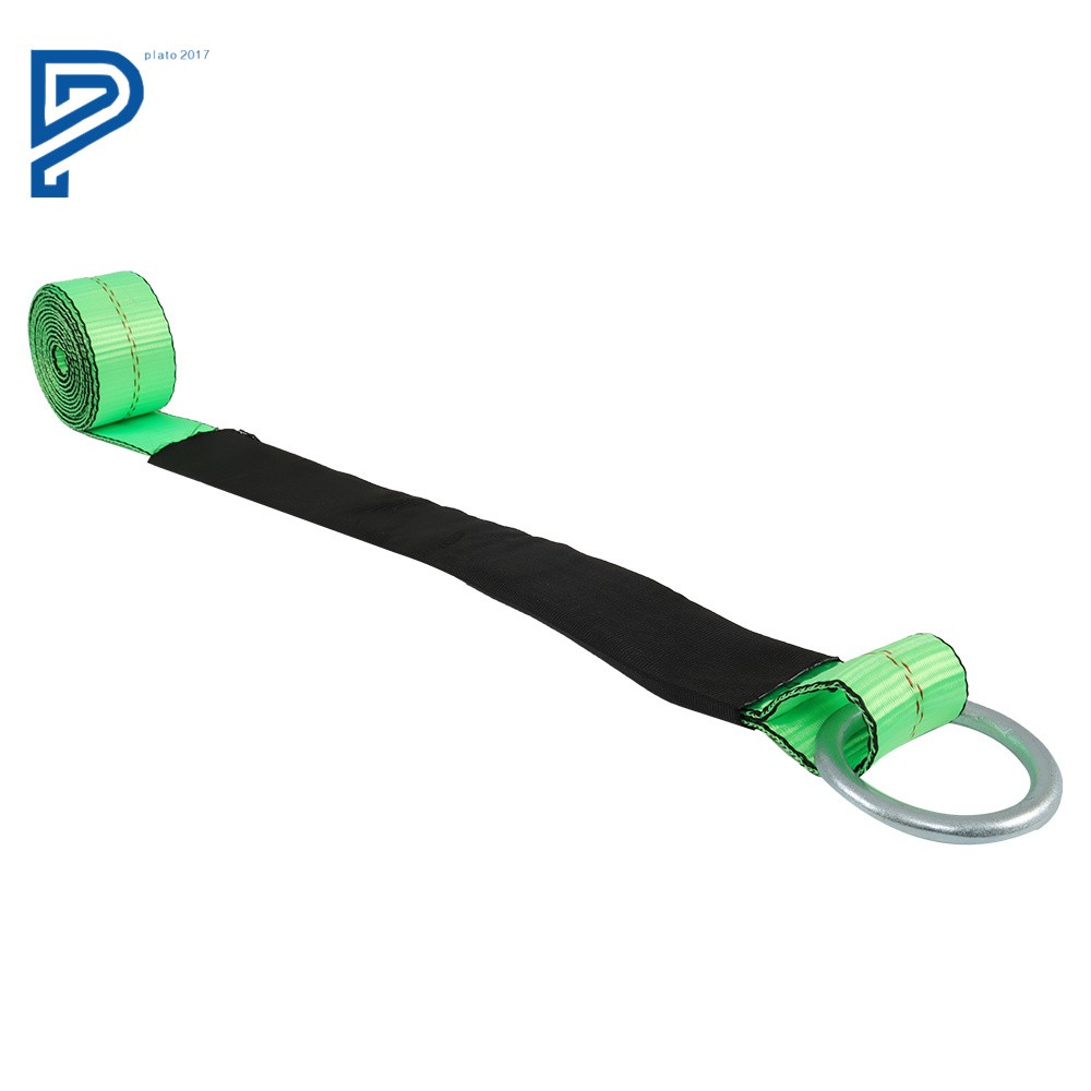 4 Pack Car Tie Down with Snap Hooks Lasso Style 2 Inch x 96 Inch