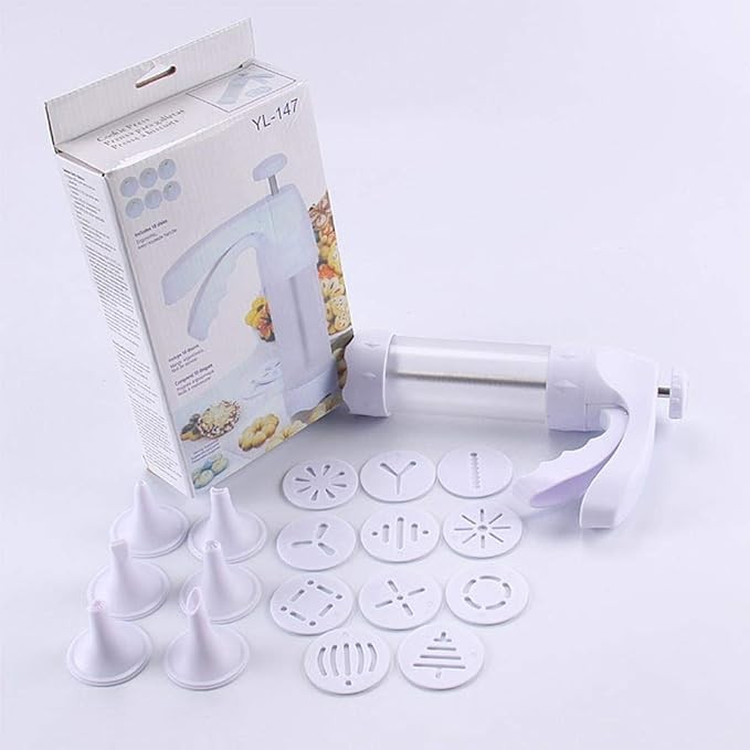 Manual Cookie Press Set Home Kitchen Durable Multipurpose