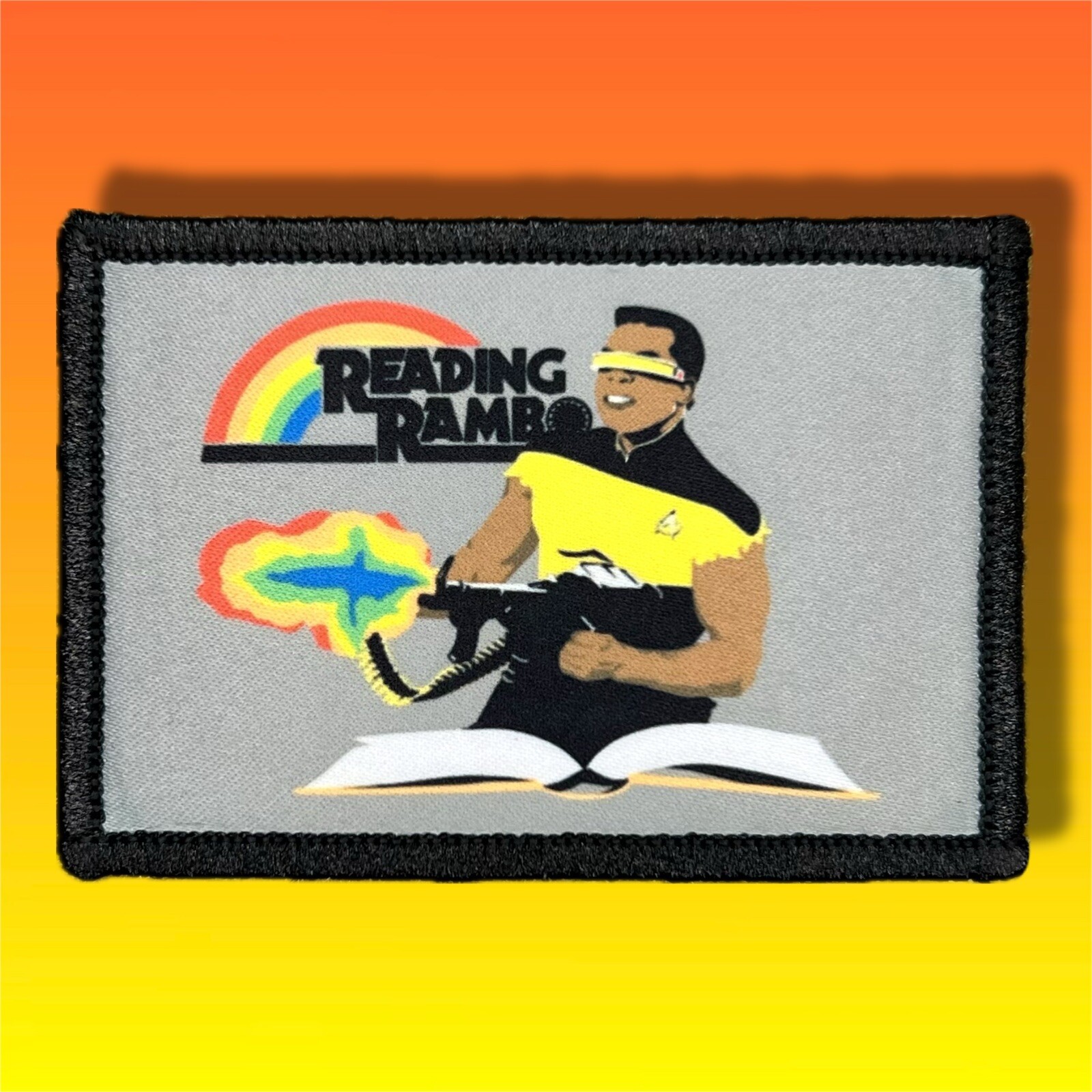 Star Trek Reading Rambo Morale Patch / Military Badge Tactical Hook & Loop 569