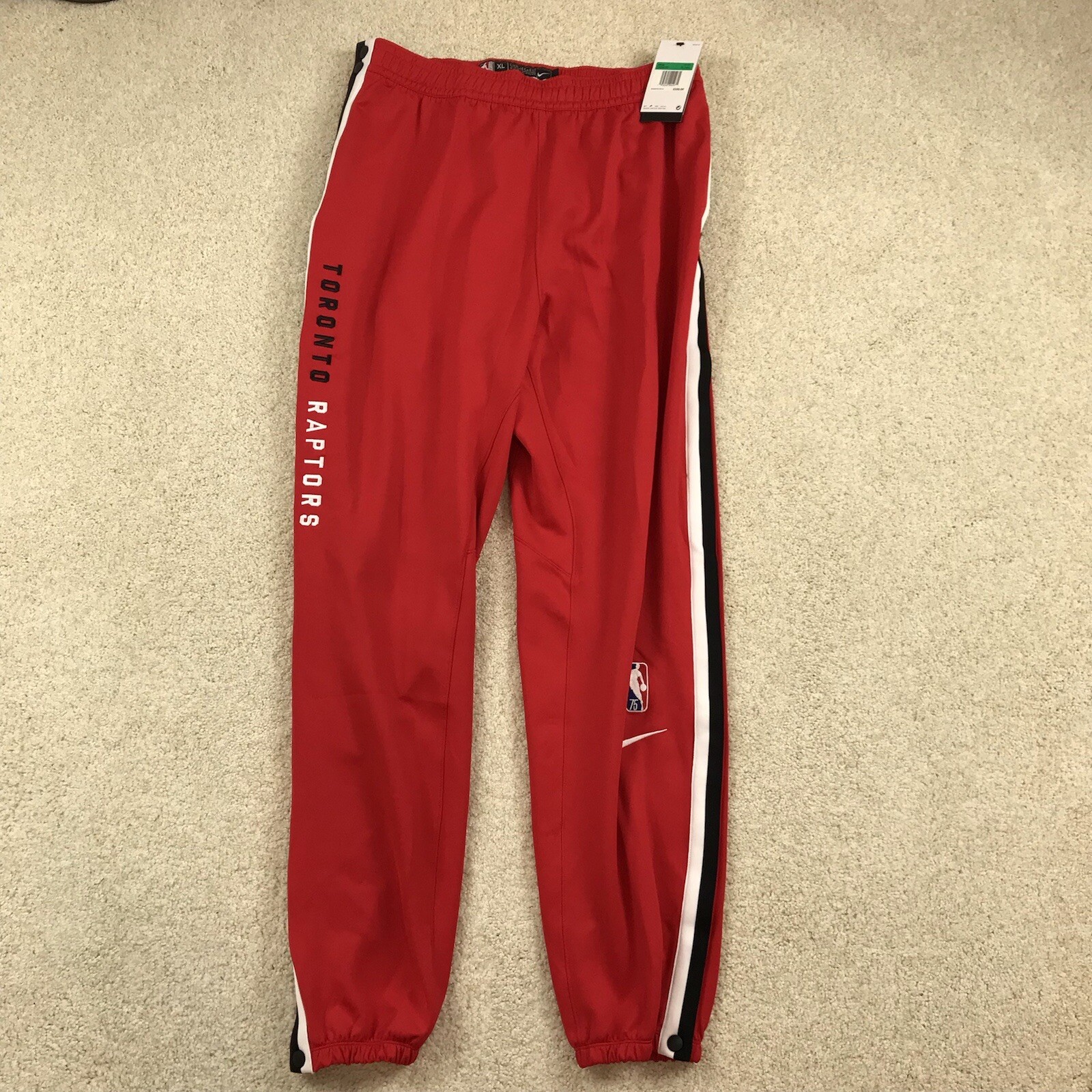 Nike Toronto Raptors Pants Mens XL Tall Tearaway New DA8093 657
