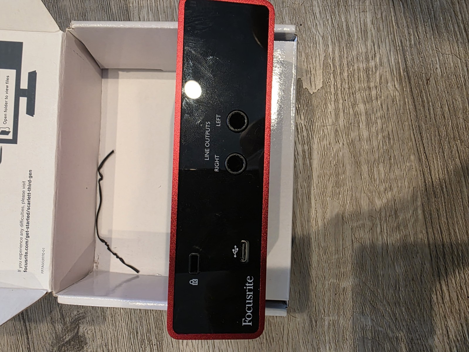 Focusrite Scarlett Solo 3rd gen audio interface - Used