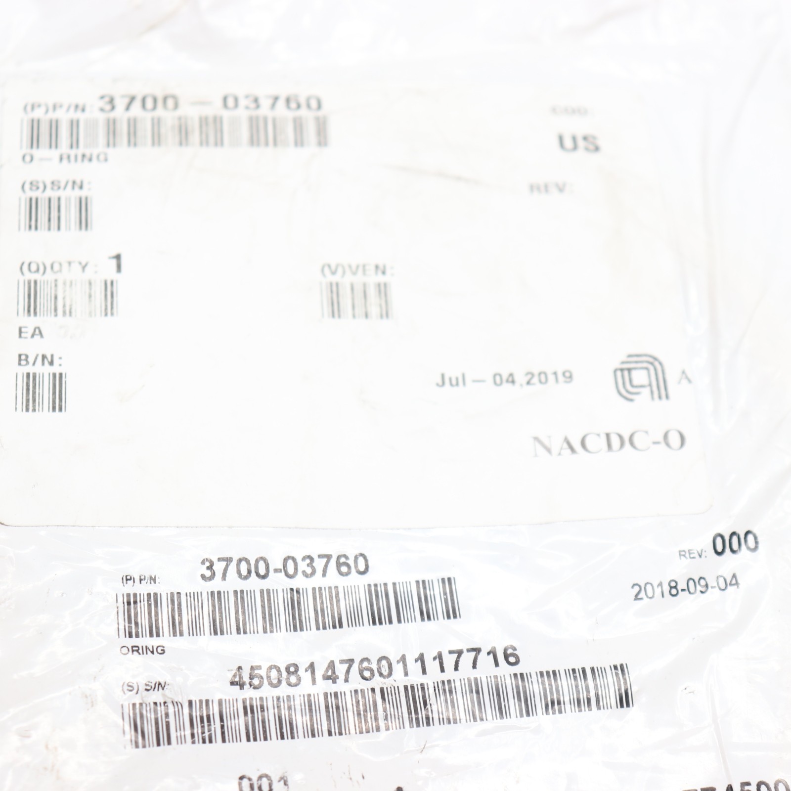 O-Ring 3700-03760