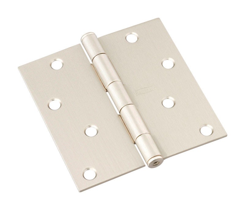 National Hardware N830-249 Satin Nickel Steel 512 Door Hinge 4 in.