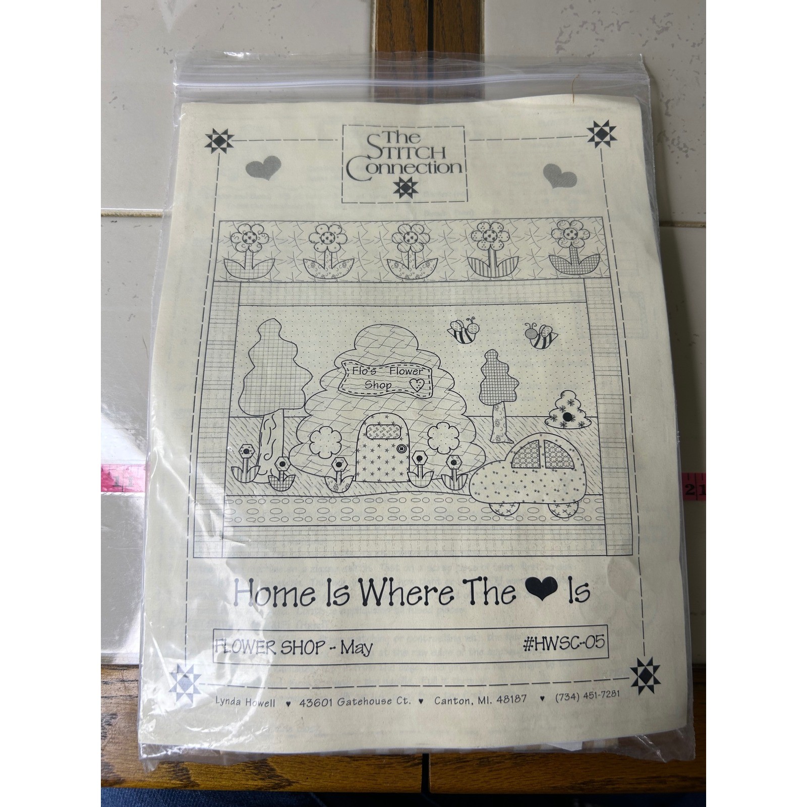 The Stitch Connection Home Is Where The Heart Is Flower Shop May Fabric Kit