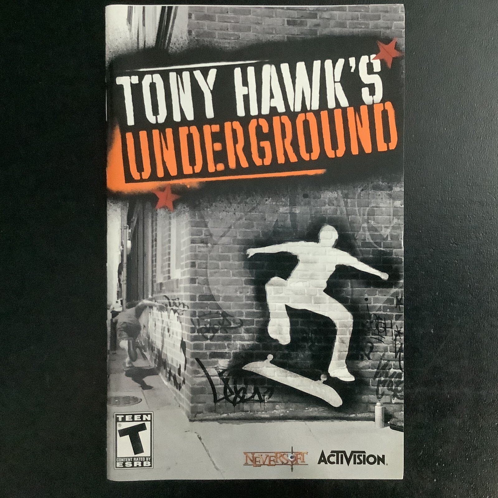 Tony Hawk's Underground PS2 PlayStation 2 Instruction Manual Only