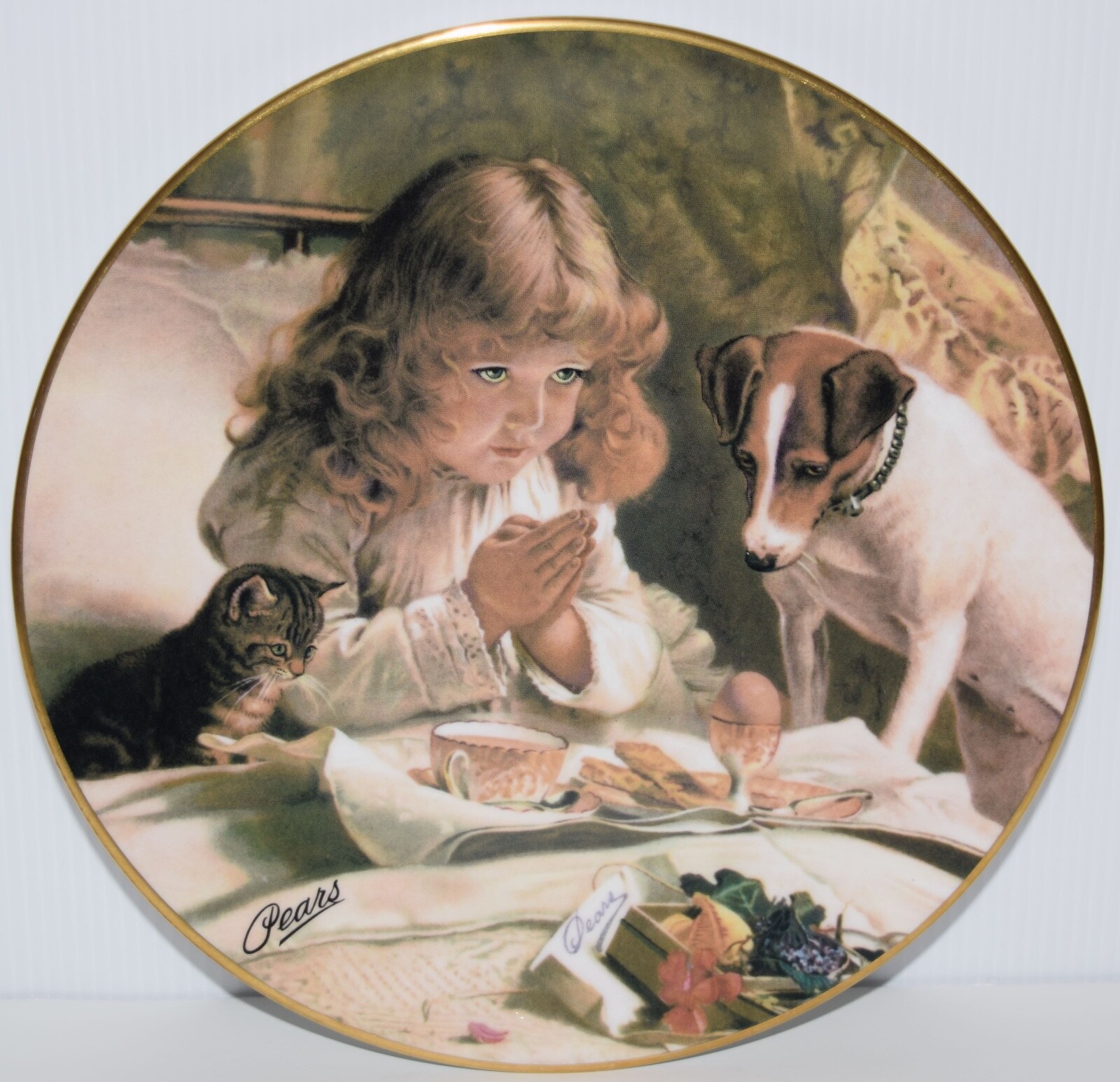 Royal Grafton Collectors Plate SUSPENSE From PEARS VICTORIAN PAINTINGS Plate