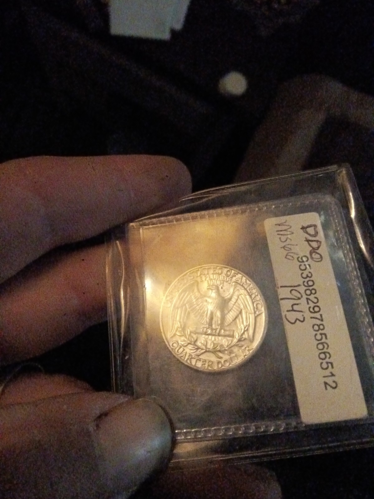 1943 Silver Washington Quarter - Double Die Obverse