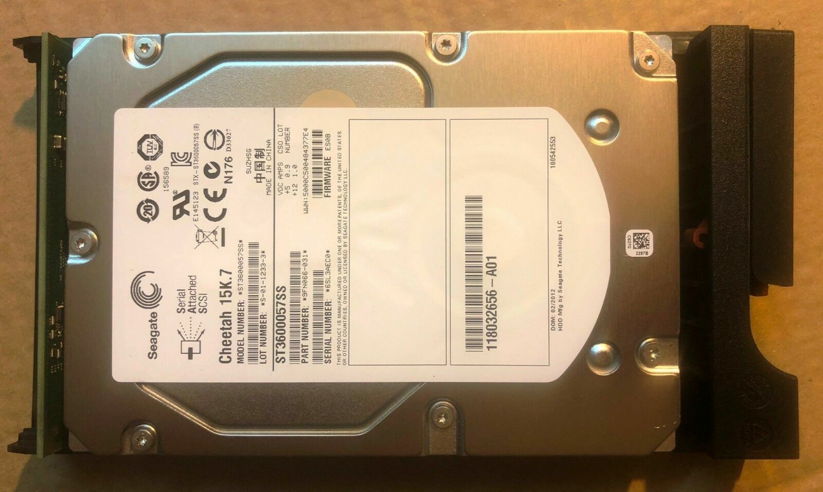 EMC VNXe 600GB 15K SAS 3.5 HDD 005049039 VNXe3100 VNXe3150 VNXe3200 VX-PS15-600