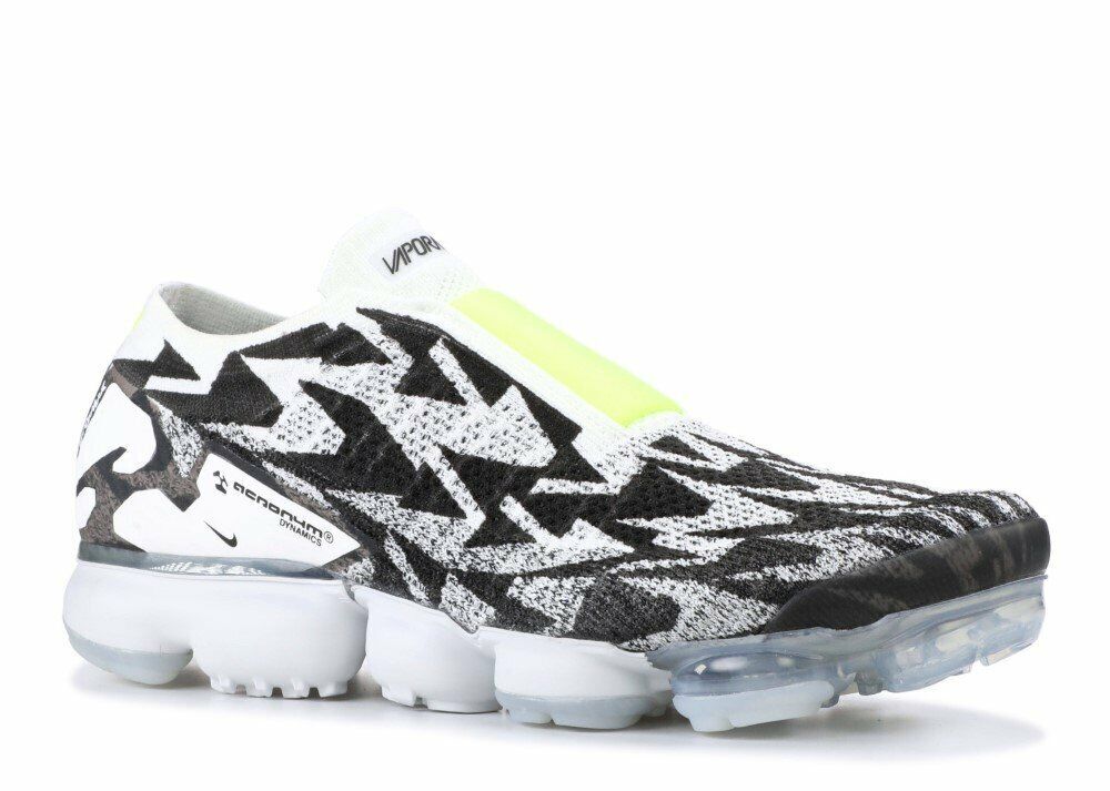 Nike Vapormax Moc 2 ACRONYM Light Bone Volt Sz 6 AQ0996 001 Running Shoes