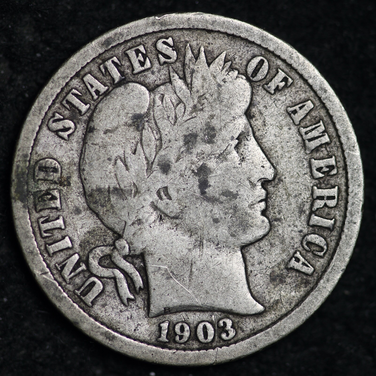 1903-O Barber Silver Dime CHOICE FINE FREE SHIPPING E281 YM