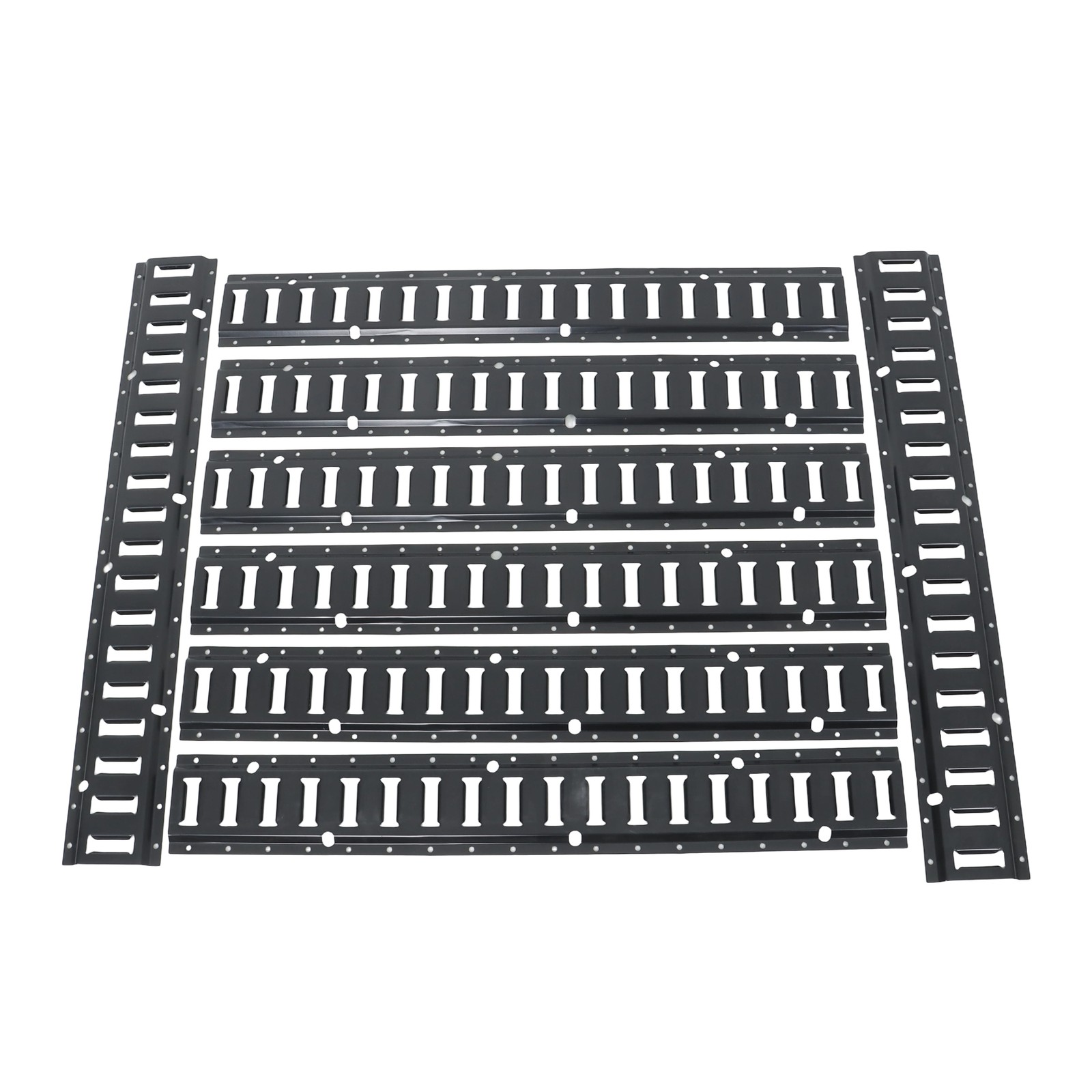 8 Pack Enclosed Trailer 3ft Powder-Coated Steel E Track Rails Tie Down