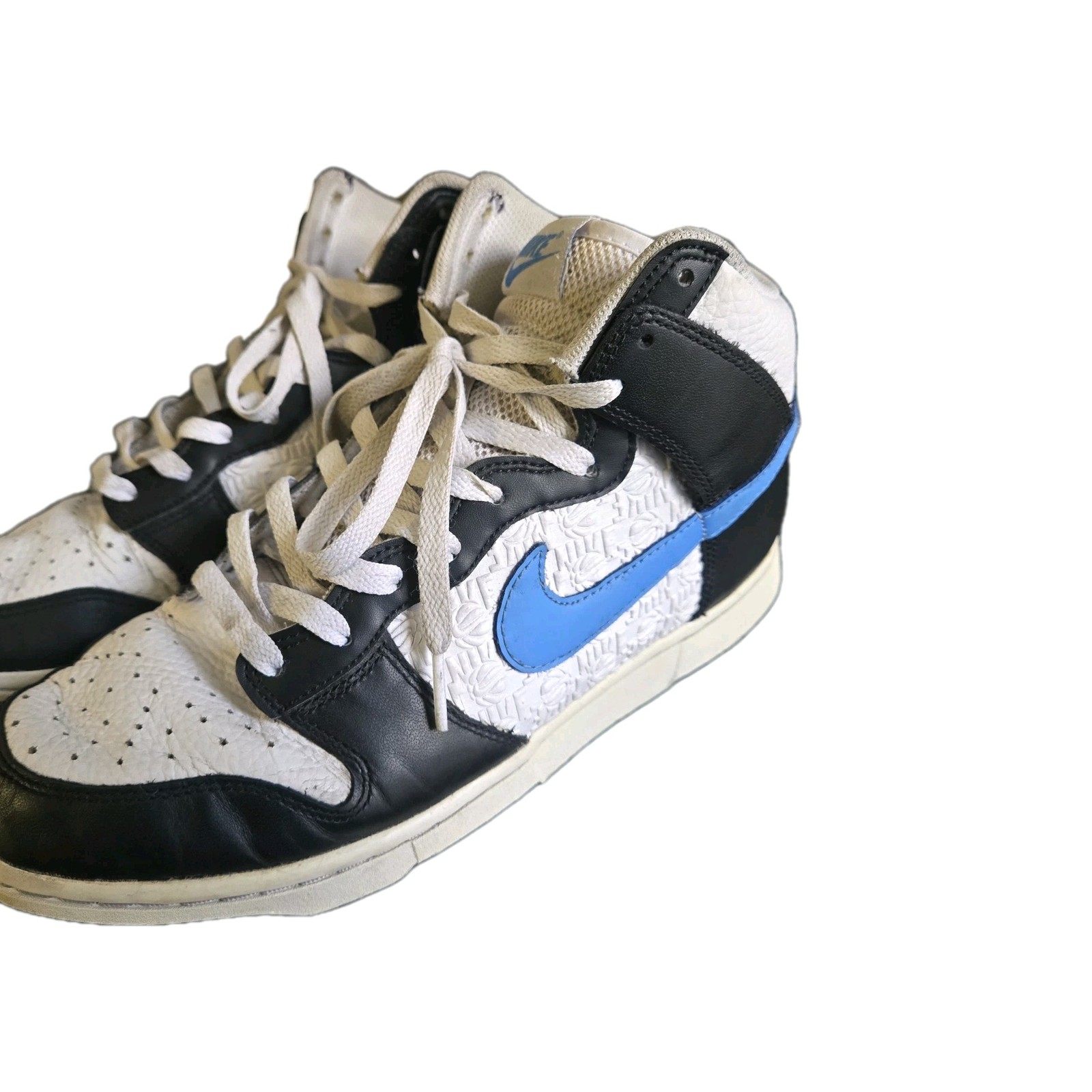 Nike Dunk High Retro EMB University Blue Black White FJ4210-001 Men's Size 9