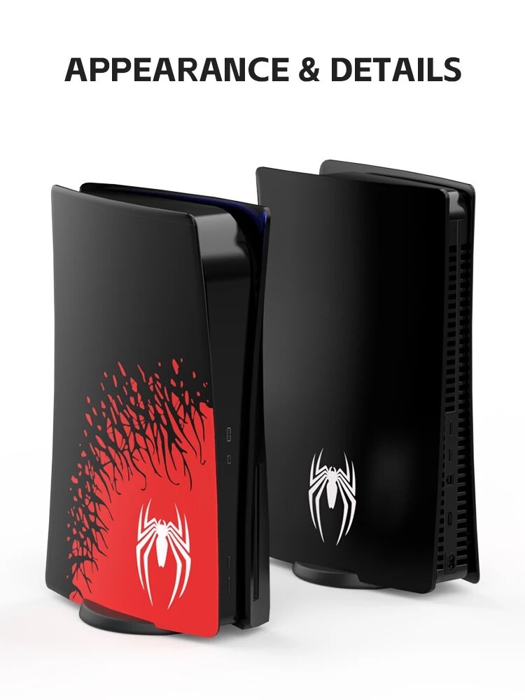 Premium ABS Replacement Shell for PS5 Disc Version Hard Protective Faceplate