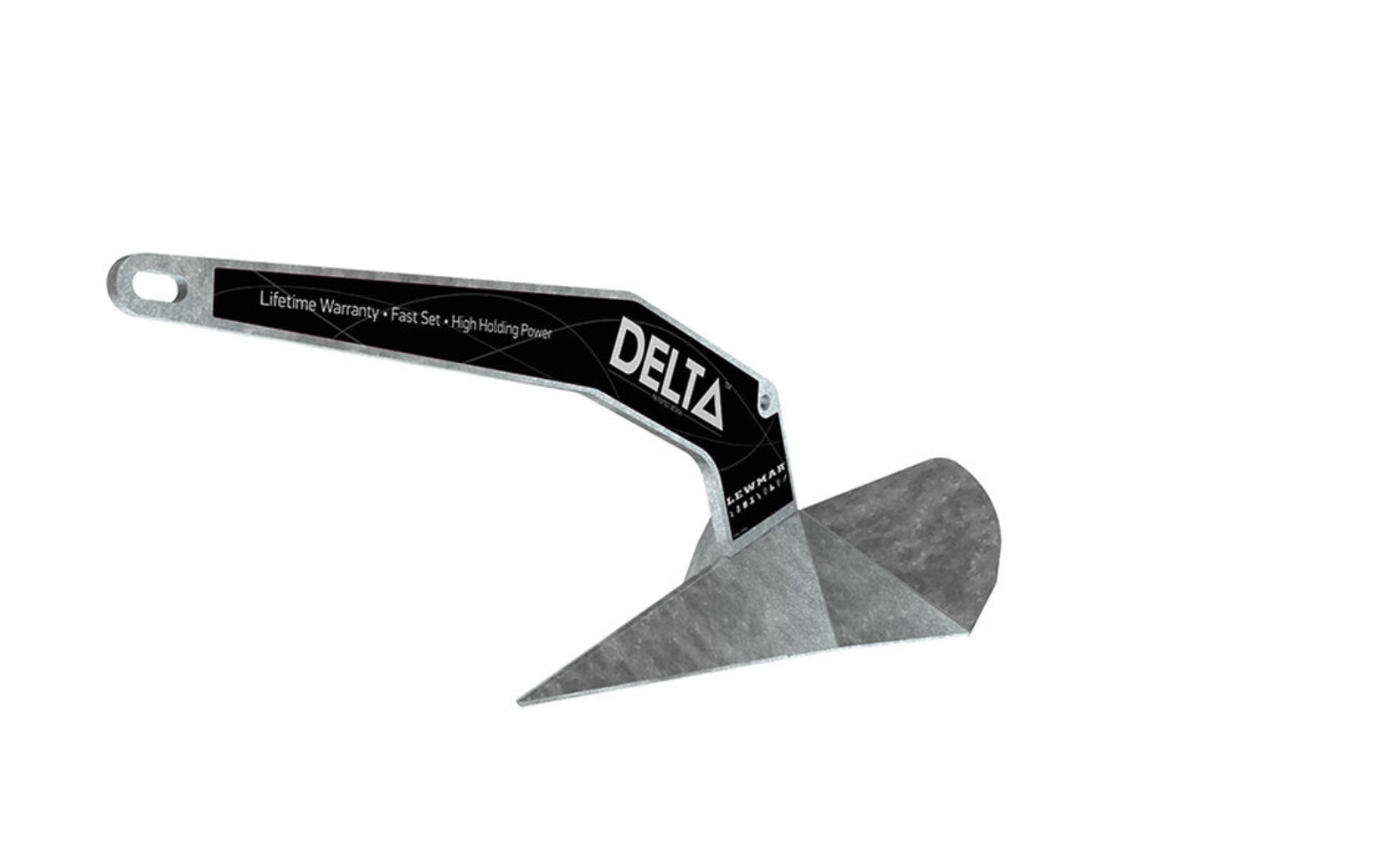 LEWMAR Galvanized Delta Fast-Set Anchor 14lb for  21 to 31 Feet boat