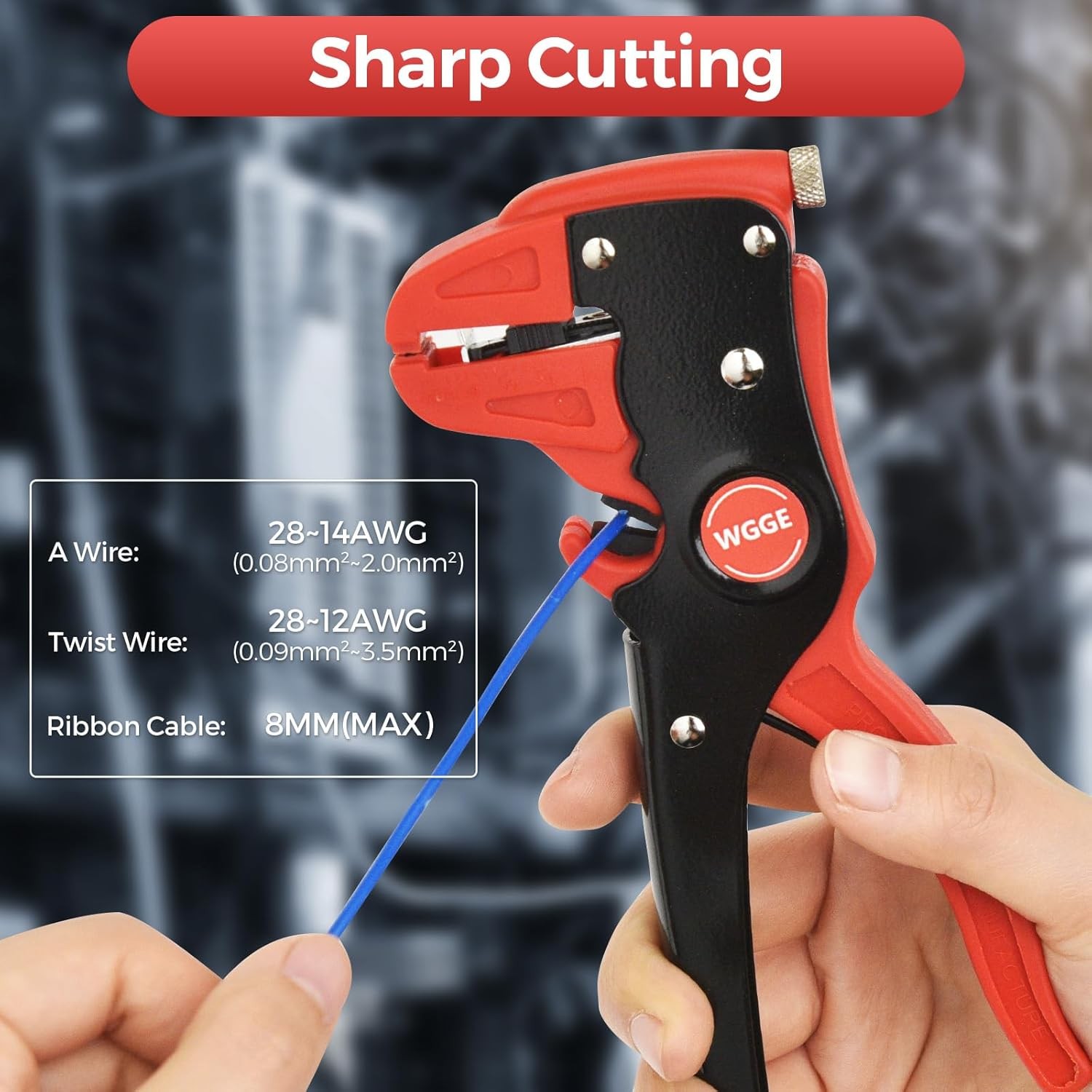 Automatic Wire Stripper and Cutter, 2 IN 1 Wire Stripper Tool, Adjustable 10-24
