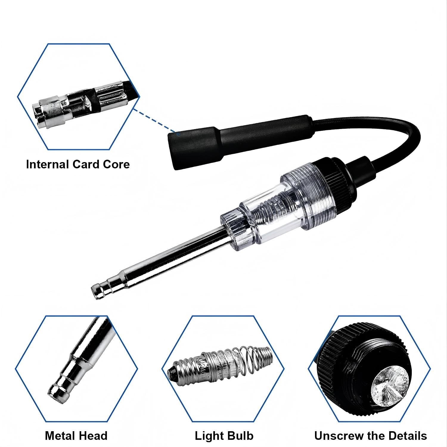 VCC 2-in-1 Engine Remote Starter Switch & Ignition Spark Tester Black Kit 1