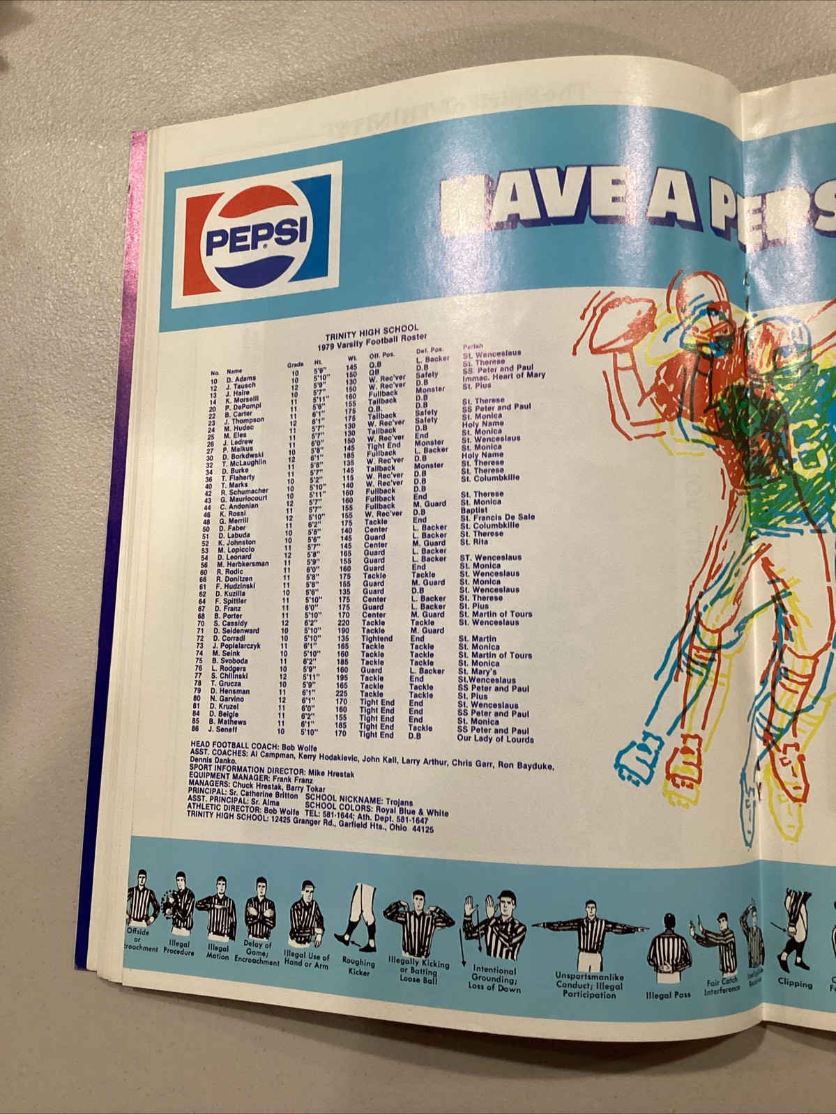 1979 Trinity v Ashtabula Saint John High School Football Program
