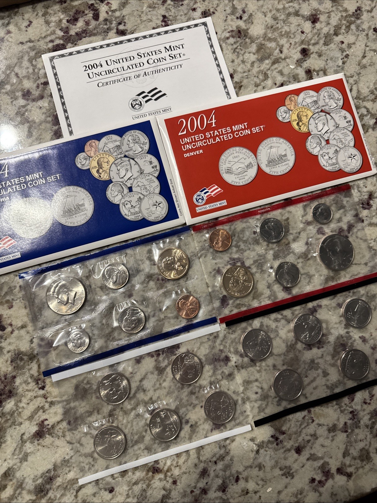 2004 U.S. Mint Set ~ 22 Coins ~ P & D ~ Uncirculated, OGP.  ~ FREE SHIPPING!!!