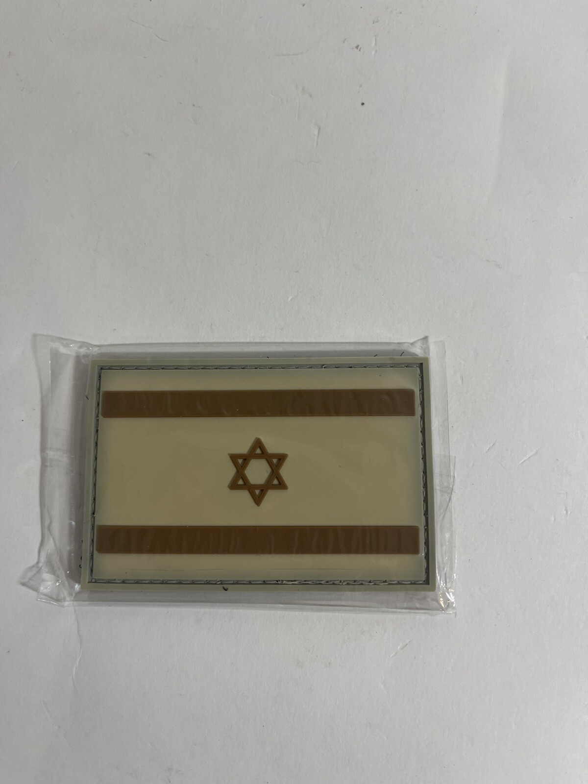 Israel Flag PVC Patch IWI Israeli Weapons IDF UZI Galil Ace Jericho Tavor Tan